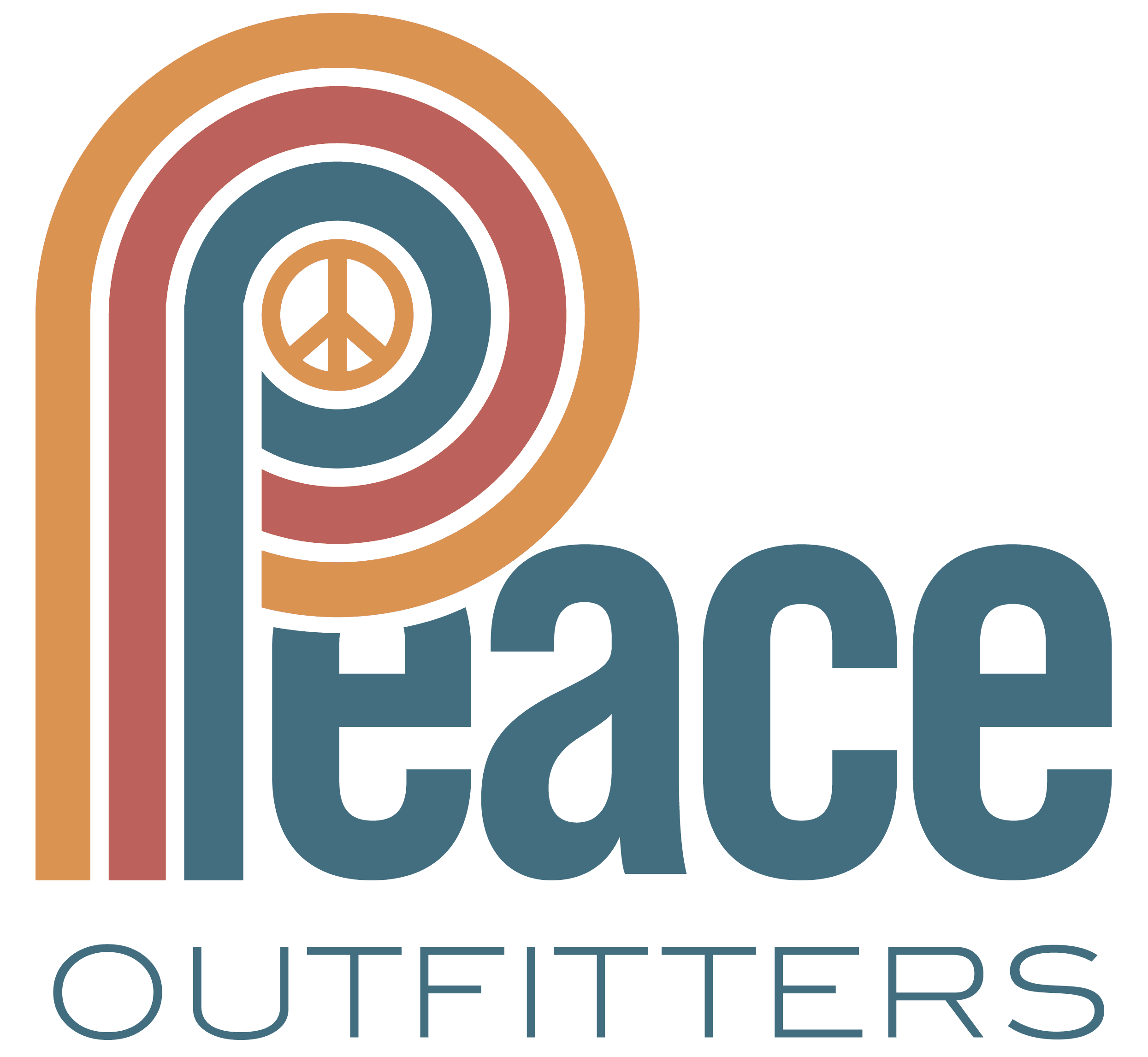 A peace outfitters logo is shown.