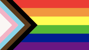 A pride flag with the colors black and brown to include people of color (1024x573)