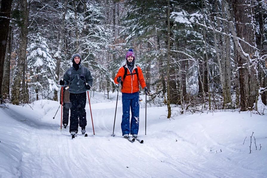 Ian Bradford skiing in Stowe, Vermont