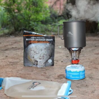 peace outfitters stove set up